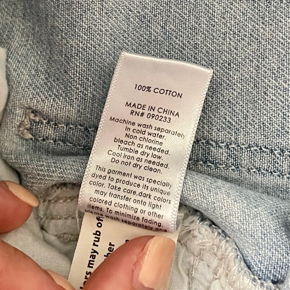 PacSun Lace-Up Light Wash Mini Jean Skirt - Picture 5 of 5